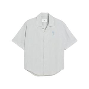 아미 반팔 셔츠 HSH292CO0113 WHITE BLUE NOTE