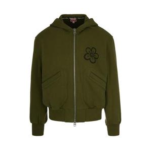 겐조 집업 니트 FF65HO5514MT50 BROWN