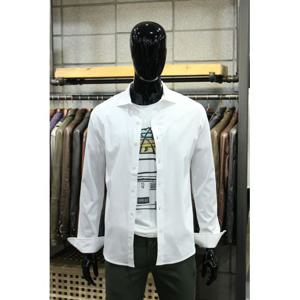 [빠니깔레]MARIO실키코튼 셔츠타입 화이트스판티 d-acsh61wh