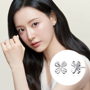 [스톤헨지][스톤헨지] 실버 네잎 클로버 귀걸이 SA25C34A