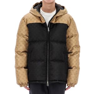 (명품) 구찌 투톤 GG 나일론 푸퍼 패딩 794823