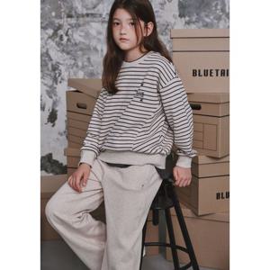 [블루테일]AZG8TS07IV 스트라이프 아이보리 맨투맨