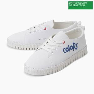 [베네통] COLORS 자수 스니커즈 BCSHA2411_WH