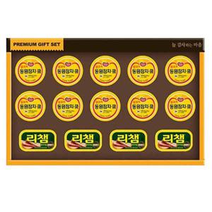 동원 행복 21호 선물세트 _동원 쿡 참치 85g*10 / 리챔 오리지널 120g*4
