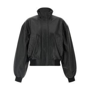 발렌시아가 가죽 자켓 851025TSS021000 Black