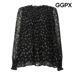 [지지피엑스]플라워 플리츠 블라우스 GP9SH007B