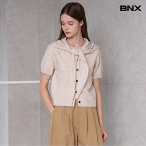 [BNX]숄 레이어드 반팔 가디건 (BX3CD012L0)