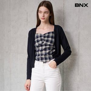 [BNX]체크 레이어드 긴팔 가디건(BX3CD015L0)
