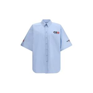 발렌시아가 긴팔 셔츠 839187TNM60 4200 LIGHT BLUE