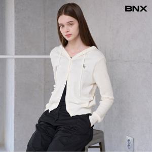 [BNX]자수 후드 긴팔 가디건 (BX3CD009L0)