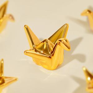 골드팡 24k 소망의 순금 종이학 오브제 (주문제작/10월초순차발송)