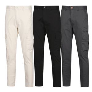 [파파브로] 남성 국내제작 가성비 심플베이직 카고 슬림핏팬츠 MY-PTA-2165,6,7