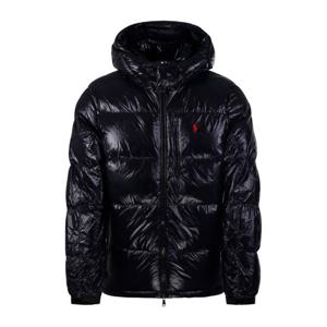 랄프로렌 로고 자수 퀼티드 후드 패딩 710968281001 POLO