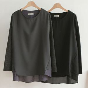 [아이우먼]빅사이즈티 B130L509 타이거슈가블라우스티 NB