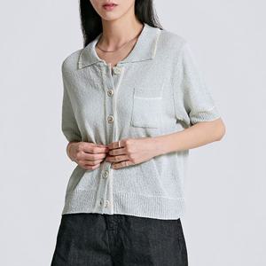 [스파오]부클 배색카라 가디건 (SPCKC37W98-T)