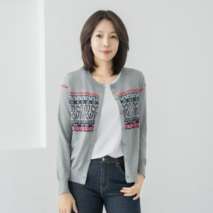 엄마옷 마담4060 해피하트가디건 데일리 중년여성 -ZCA2509005-