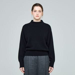 [유닛]캐시미어 루즈핏 모크넥 피오니 풀오버 (UFKKMN432C-BLACK)