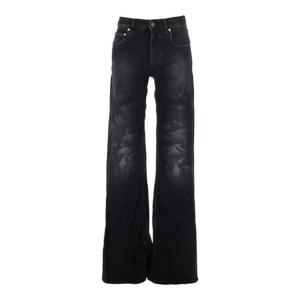 BALENCIAGA Black Jeans with Faded Effect and Wide Legi n Denim Woman 852328TTW671037