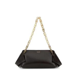 SALVATORE FERRAGAMO Dark brown leather shoulder bag 21A371787859 TMORO