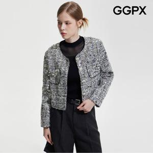 [GGPX] 스팽글 숏 트위드 자켓 (GP9JK021F)