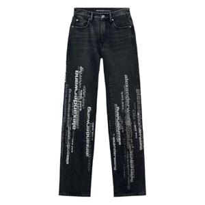 25 FW 알렉산더왕 EZ 로고 프린트 진 4DC42548800 TP442607654