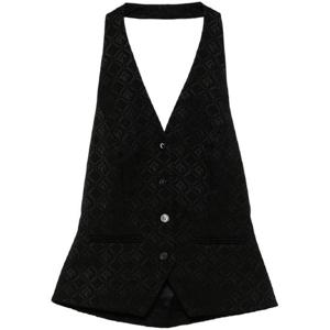 25 FW 마린세르 문 다이아몬드 자카드 홀터넥 탑 WTO405ACWOV0024 TP442603774
