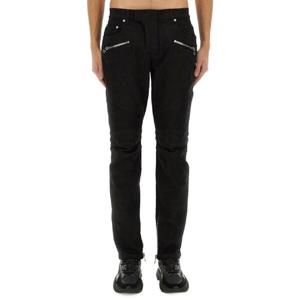 BALMAIN DENIM BIKER JEANS EH1MG115DF630PA