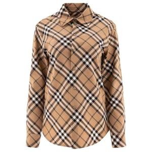 BURBERRY 8093314 Wool blend shirt with Check motif