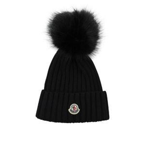 MONCLER 3B00064-M1131999 Wool beanie with pompom