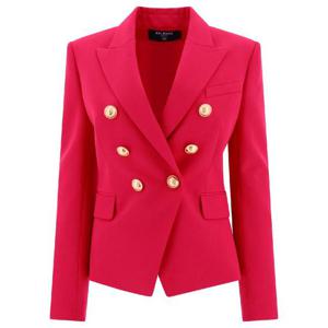 BALMAIN BF1SG008WC094DK Double breasted wool jacket