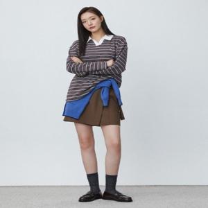 [플라스틱아일랜드] 카라배색 스트라이프 티셔츠 PR3CL961