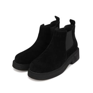 [바바라]바바라 양가죽 베이직 숏 여성 앵클부츠 5cm_AAH869BK
