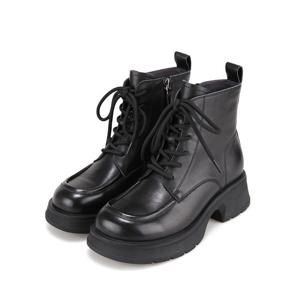 [바바라]바바라 소가죽 베이직 더비 여성 앵클 부츠 5cm_AAH870
