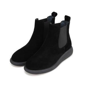 [바바라]바바라 소가죽 베이직 밴딩 여성 앵클부츠 4cm_AAH863