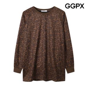[지지피엑스]레오파드 스웨이드 티셔츠 GP9TS023F