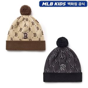 MLB키즈 모노그램 폼폼 비니(2종 택1) (7ABNMD156)
