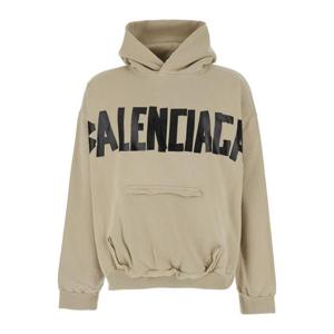 발렌시아가 후드 티셔츠 744441TSV86 9501 BEIGE