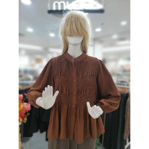 무자크 세이브존09 주름 면혼발 블라우스 MP7WBL28
