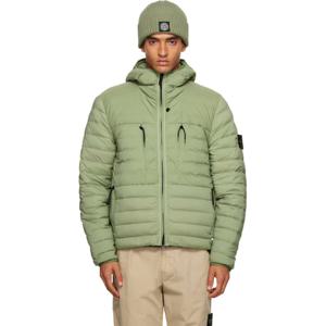 25 FW 스톤아일랜드 남성 그린 4100020 심리스 터널 나일론 TC 다운 재킷 252828M178022