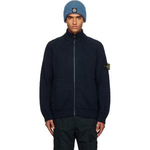 25 FW 스톤아일랜드 남성 네이비 5100051 울 가디건 252828M200003