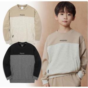 [디스커버리키즈-US] DKTR52046 키즈컬러배색트레이닝기모맨투맨
