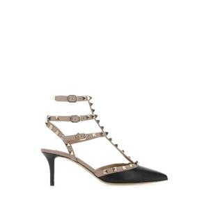 VALENTINO GARAVANI Two tone leather Rockstud pumps 4W2S0375VOD N91