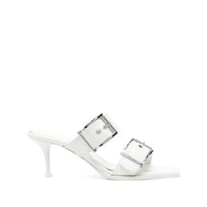 25 FW Alexander McQueen 버클 가죽 샌들 75mm 709991WHSWD TP432100196