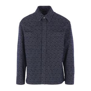 펜디 FF 모노그램 패턴 릴렉스 핏 블루 재킷 FW1321 AUX4F0BUZ