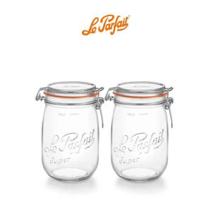 르파르페 슈퍼자 유리 밀폐용기 1L 2P