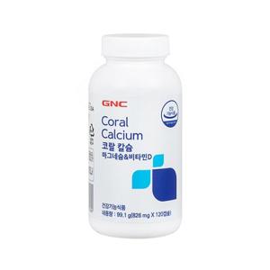 [지앤씨][GNC] 코랄칼슘 마그네슘&비타민D ( 826mg120캡슐/60일분 )