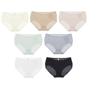[비비안(언더웨어)]PT7411P 월화수목금토일 면100 부인용 요일팬티