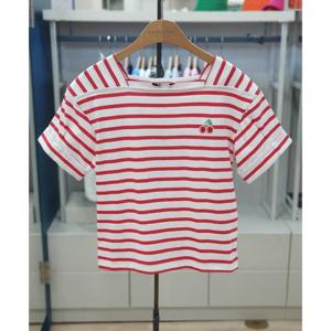 컬리수 세이브존04 보트넥스트라이티셔츠 C242TSG18P
