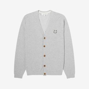 메종키츠네 볼드 폭스 가디건 그레이 남성 MM00502KT1103 H150