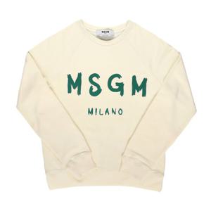 MSGM 3741MDM513 247799 02 브러시드 로고 여성 맨투맨